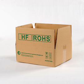 Corrugated Cardboard Carton Storage Boxes Customized Logo 10kg Load Bearing