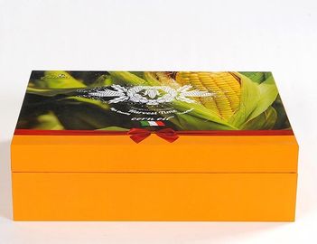 Full Color Printing Rigid Cardboard Gift Boxes With Dark Cap And Bottom