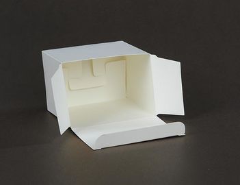 Simple Square White Candy Boxes Small Size  Lightweight White Cookie Boxes