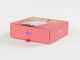 Pink  Paper Drawer Boxes With Silk Belt  Whole Printed  Single Layer