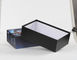 Pure Black Rigid Cardboard Gift Boxes Matt Lamination Surface Finish